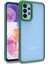Samsung Galaxy M23 Kılıf Silikon Kenarlı Arkası Şeffaf Flora Kapak 1