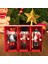 3pcs 3.9 Inç Mini Ahşap Fındıkçı Asker Süsleri Seti Asılı Bebek 5