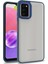 Samsung Galaxy A03S Kılıf Silikon Kenarlı Arkası Şeffaf Renkli Sert Flora Kapak 1