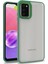 Samsung Galaxy A03S Kılıf Silikon Kenarlı Arkası Şeffaf Renkli Sert Flora Kapak 1