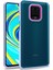 Xiaomi Redmi Note 9 Pro Kılıf Silikon Kenarlı Arkası Şeffaf Renkli Flora Kapak 1