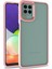 Samsung Galaxy A22 Kılıf Silikon Kenarlı Renkli Flora Kapak 1
