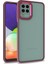 Samsung Galaxy A22 Kılıf Silikon Kenarlı Renkli Flora Kapak 1
