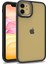Apple Iphone 11 Kılıf Silikon Kenarlı Arkası Şeffa Renkli Flora Sert Kapak 1