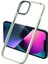 Apple Iphone 13 Pro Max Kılıf Renkli Silikon Kenarlı Şeffaf Krom Kapak 1