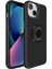 Apple Iphone 13 Kılıf Ultra Korumalı Karbon Desenli Yüzüklü Timo Kapak 1