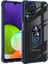 Samsung Galaxy A22 4g Kılıf Silikon Kenarlı Yüzüklü Manyetik Mola Kapak 1