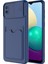 Samsung Galaxy A02 Kılıf Kamera Korumalı Sürgülü Kartlıklı Kartix Silikon 1