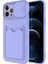 Apple Iphone 12 Pro Max Kılıf Kartlıklı Kamera Korumalı Sürgülü Kartix Silikon 1
