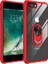 Apple Iphone 7 Plus Kılıf Silikon Kenarlı Renkli Yüzüklü Manyetik Mola Kapak 1