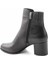 Siyah Leather Kadın Bot & Bootie K02208020503 4
