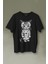 Sevimli Minik Patili Bıyıklı Cat Minnoş Mahçup Üzgün Kedi Baskılı Tişört T-Shirt 1