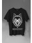 Kırmızı Gözlü Vahşi Kurt Kafası Wolf Head Bozkurt Baskılı Tişört T-Shirt 1