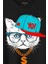 Gözlüklü Kedi Cat Glasses Yo Momy Dolar Baskılı Tişört T-Shirt 2