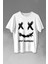 Hip Hop Marshmello Music Shit Happens Baskılı Tişört T-Shirt Beyaz 1