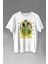 John Cena Wwe Logo Never Give Up Amerikan Güreşi Baskılı Tişört T-Shirt Beyaz 1