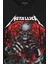 Metallica Rock Music Metal Skull Kuru Kafa James Lars Kırk Robert Baskılı Tişört T-Shirt 2