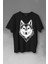 Kurt Kafası Wolf Head Bozkurt Yeşil Gözlü Baskılı Tişört T-Shirt 1