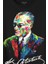 Karizma Gözlüklü Gazi Mustafa Kemal Atatürk Portresi Baskılı Tişört T-Shirt 2