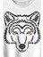 Wolf Head Kurt Silüeti Kafa Bozkurt Baskılı Tişört T-Shirt Beyaz 2