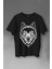 Kırmızı Gözlü Vahşi Kurt Kafası Wolf Head Bozkurt Baskılı Tişört T-Shirt 1