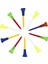 10 Parça Plastik Kauçuk Uçlu Üst Golf Tees Yumuşak Yastık Üst Tees 70MM 1