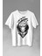Naruto Wolf Kakashi Anime Manga Baskılı Tişört T-Shirt Beyaz 1