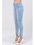 Ön Bölümü Yırtmaçlı Likralı Skinny Jean Pantolon 40164 Buz Mavisi 5