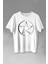 Pentagram Stencil Symbol Satanizm Baphomet Mührü Logosu Baskılı Tişört T-Shirt Beyaz 1