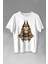 Tılsım Gizli Ilim Tarot Sembolü Kutsal Antik Figür Büyüsü Baskılı Tişört T-Shirt Beyaz 1