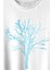 Nature Hayat Ağacı Kuru Ağaç Silüeti Baskılı Tişört T-Shirt Beyaz 2