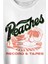 Peaches And Records Grunge Type Baskılı Tişört T-Shirt Beyaz 2