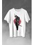 Helmet Kask Spartan Samuray Savaşçı Kılıç Baskılı Tişört T-Shirt Beyaz 1