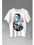 Mike Tyson Boks Box Spor Kral Ring Baskılı Tişört T-Shirt Beyaz 1