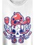 Icecream Skull Dondurma Kurukafa Street Wear Baskılı Tişört T-Shirt Beyaz 2