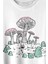 Mashroom Forrest Mantar Orman Outdoor Retro Baskılı Tişört T-Shirt Beyaz 2