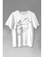 Piyano Başında Romantik Müzik Aşkı Müzikal Aşıkları Baskılı Tişört T-Shirt Beyaz 1