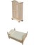 2pcs Yatak ve Gardırop /12 Bebek Evi Yatak Odası Odası Dekorasyon Diy (Yurt Dışından) 1