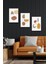3 Parça 30X40 Mdf Tablo Seti Kadın Süliet 1