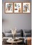 3 Parça Modern Tarzda Bohem Kadın Tasarım Uv Baskı Mdf Tablo Seti 1