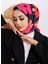 Ipekyolu Eşarp Eflatun Scarf Pamuklu (Cotton) Çiçek Desenli Eşarp 00588 2