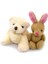 1.97INCH Mini Ortak Bear ve Tavşan Peluş Oyuncak 1:12 Dollhouse Dekor Oyuncakları (Yurt Dışından) 5