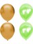 100 Adet Açık Yeşil Altın(Gold)Metalik Balon Helyum Gazı Uyumludur.-Açılış Balonları 1