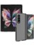 Samsung Galaxy Z Fold4 Için Darbeye Dayanıklı Kapaklı Telefon Kılıfı - Şeffaf (Yurt Dışından) 3