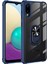 Samsung Galaxy A02 Kılıf Silikon Kenarlı Renkli Yüzüklü Manyetik Mola Kapak 1