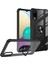 Samsung Galaxy A02 Kılıf Silikon Kenarlı Renkli Yüzüklü Manyetik Mola Kapak 3