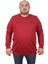Mocgrande Büyük Beden Sweat New York City 22704-BORDO 2