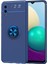 Samsung Galaxy A02 Kılıf Yüzüklü Manyetik Ravel Silikon 1