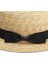 Doğal Buğday Saman Boater Fedora Üst Düz Şapka 56-58 Cm(Yurt Dışından) 3