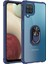 Samsung Galaxy A12 Kılıf Silikon Kenarlı Yüzüklü Manyetik Mola Kapak 1